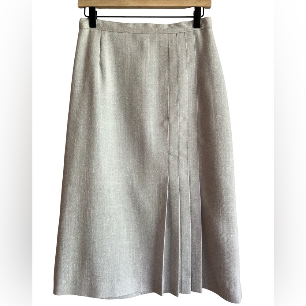 VINTAGE Prestige Of Boston | Gray Below The Knee Skirt Sz 4